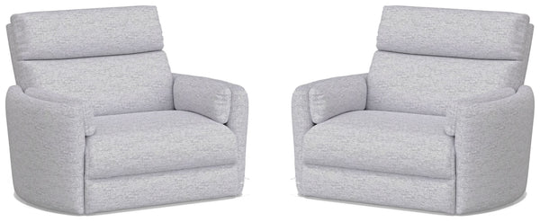 Radius Xl - Mineral Extra Wide Power Glider Recliner Two Pack