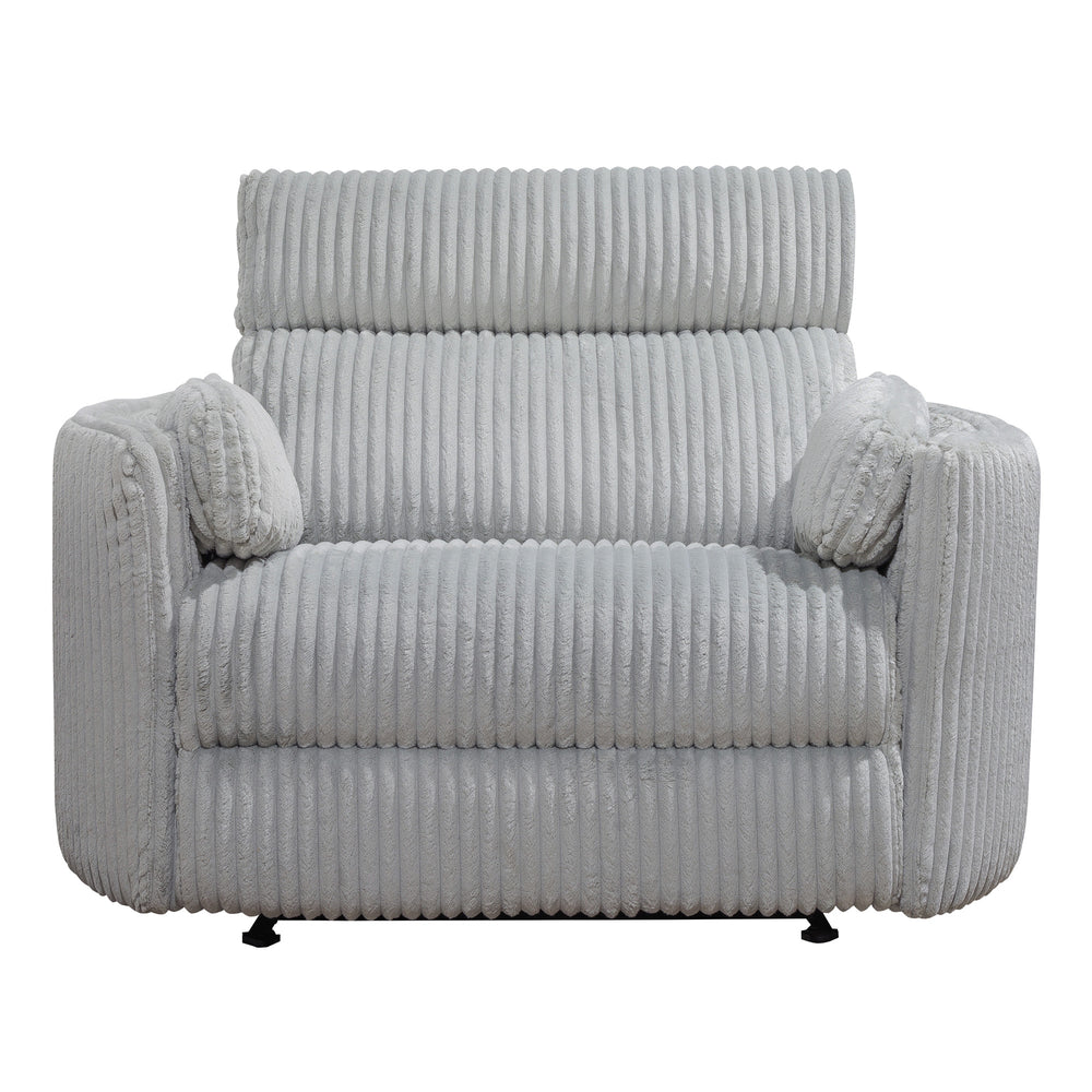 Radius Xl - Mega Grey Extra Wide Power Glider Recliner