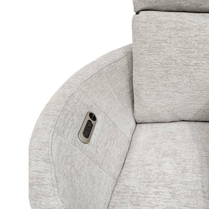 Radius Xl - Mega Grey Extra Wide Power Glider Recliner