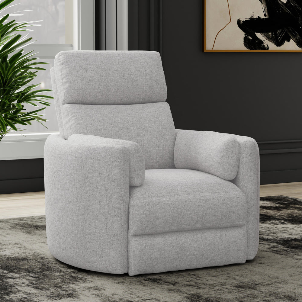 Radius - Angora Linen Manual Swivel Recliner Two Pack