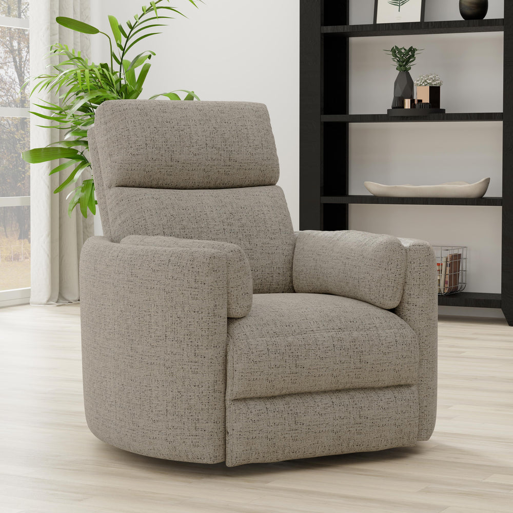 Radius - Burlap Manual Swivel Recliner Two Pack
