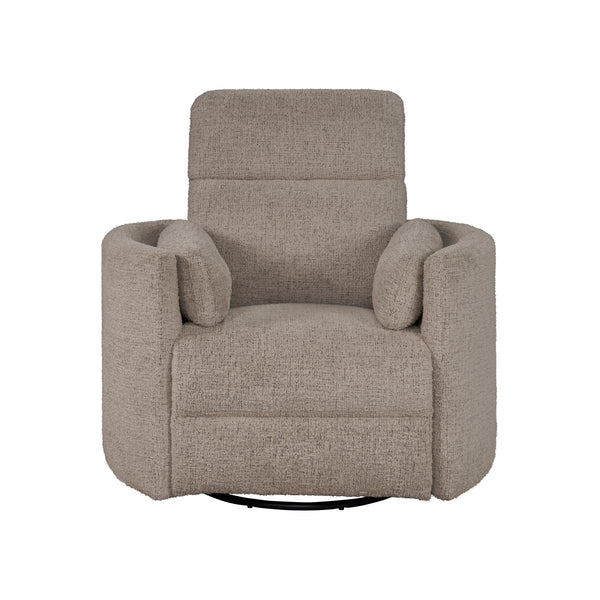 Radius - Burlap Manual Swivel Recliner Two Pack
