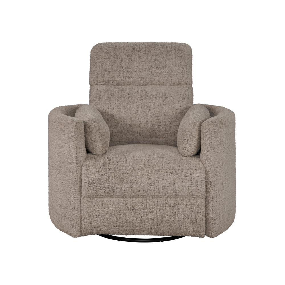 Radius - Burlap Manual Swivel Recliner