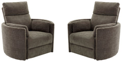 Radius - Krypton Power Swivel Glider Recliner Two Pack