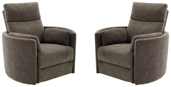 Radius - Krypton Power Swivel Glider Recliner Two Pack