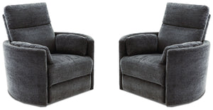 Radius - Mediterranean Power Swivel Glider Recliner Two Pack