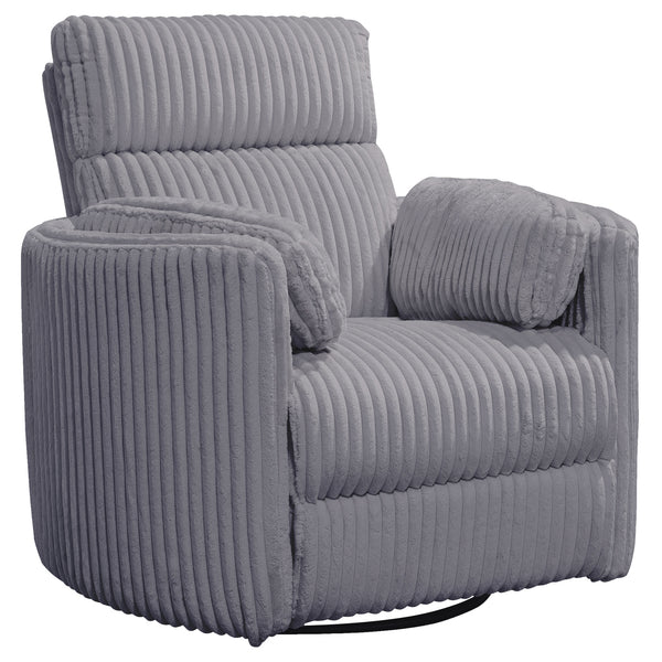 Radius - Mega Grey Power Swivel Glider Recliner Two Pack