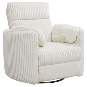 Radius - Mega Ivory Power Swivel Glider Recliner Two Pack
