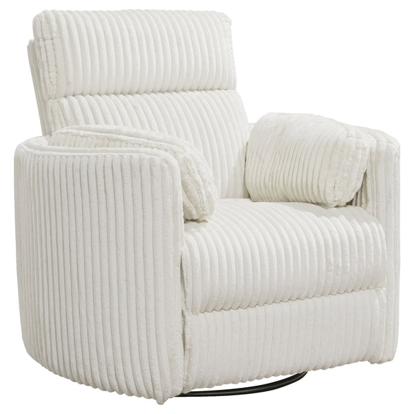 Radius - Mega Ivory Power Swivel Glider Recliner Two Pack