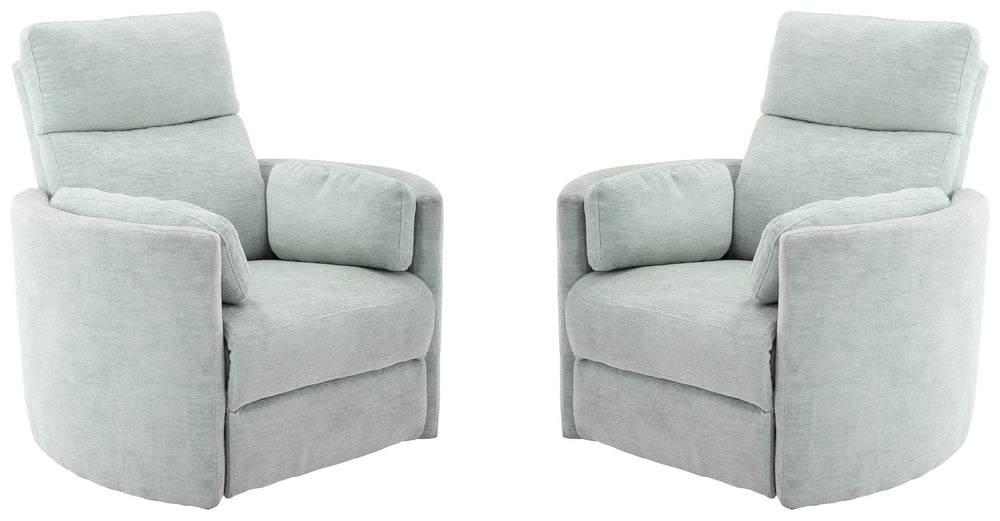 Radius - Windstream Power Swivel Glider Recliner Two Pack