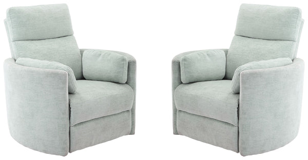 Radius - Windstream Power Swivel Glider Recliner Two Pack