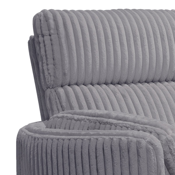 Radius - Mega Grey Swivel Power Glider Recliner
