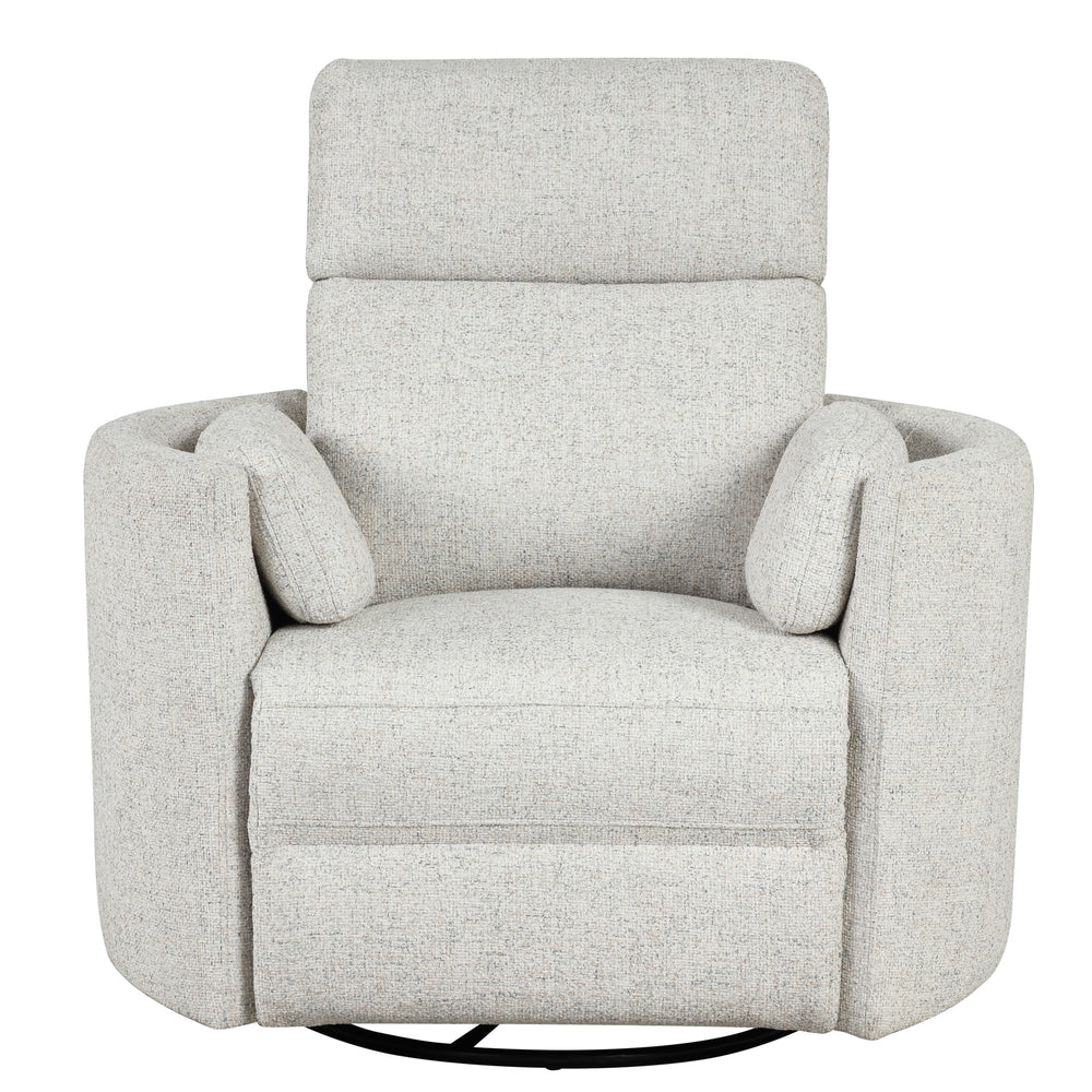 Radius - Natural Beauty Quartz Power Swivel Glider Recliner