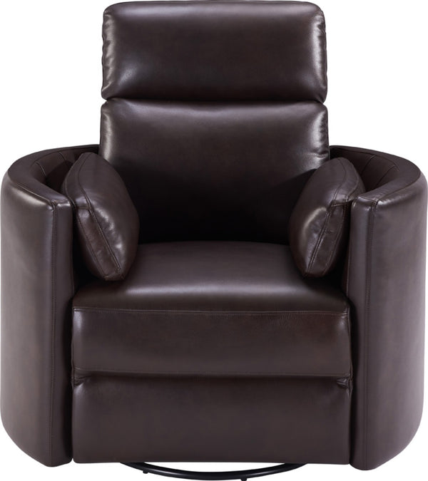 Radius - Florence Brown - Powered By Freemotion Cordless Power Swivel Glider Recliner Two Pack