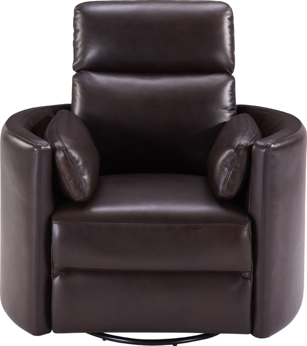 Radius - Florence Brown - Powered By Freemotion Cordless Power Swivel Glider Recliner