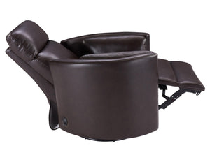 Radius - Florence Brown - Powered By Freemotion Cordless Power Swivel Glider Recliner