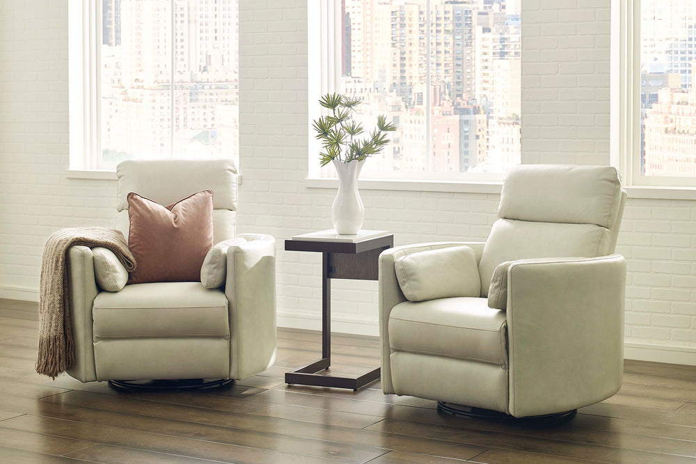 Radius - Florence Ivory - Powered By Freemotion Cordless Power Swivel Glider Recliner