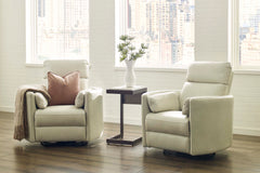Radius - Florence Ivory - Powered By Freemotion Cordless Power Swivel Glider Recliner