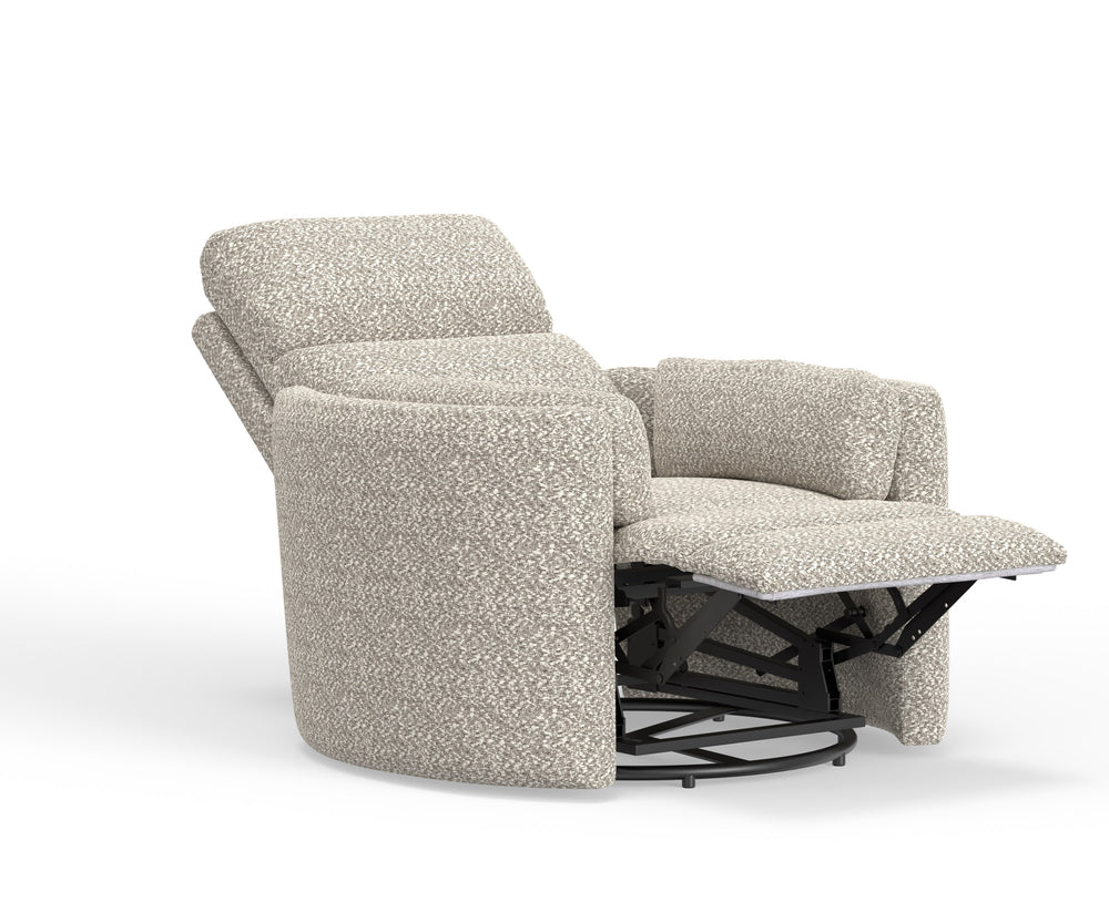 Radius - Tatum River Rock Swivel Power Glider Recliner