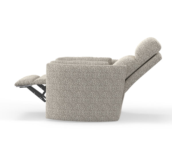 Radius - Tatum River Rock Swivel Power Glider Recliner