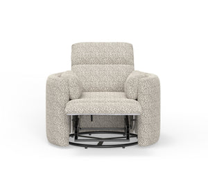 Radius - Tatum River Rock Swivel Power Glider Recliner