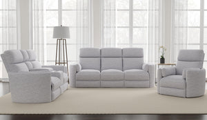 Radius - Mineral Power Glider Reclining Console Loveseat
