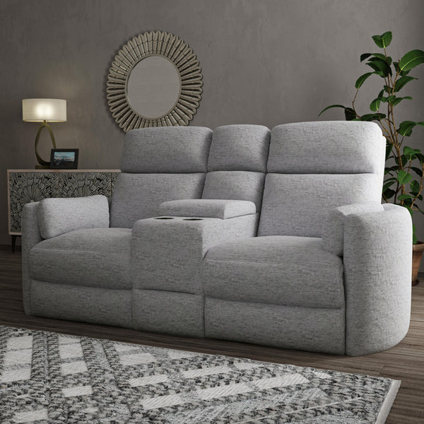 Radius - Mineral Power Glider Reclining Console Loveseat