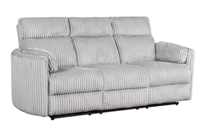 Radius - Mega Grey Power Reclining Sofa Loveseat and Recliner