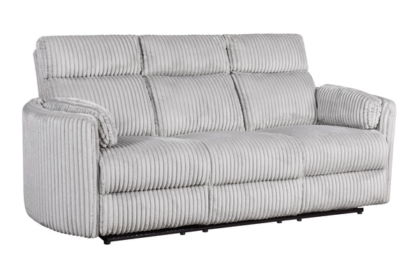 Radius - Mega Grey Power Reclining Sofa Loveseat and Recliner