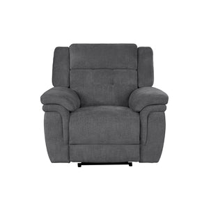Richland - Bristol Grey Power Reclining Sofa Loveseat and Recliner