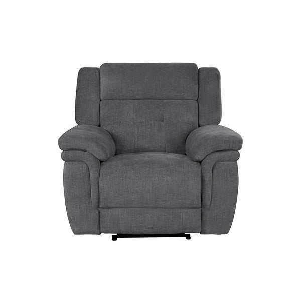 Richland - Bristol Grey Power Reclining Sofa Loveseat and Recliner