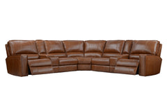Rockford - Verona Saddle 6 Piece Modular Power Reclining Sectional with Power Adjustable Headrests