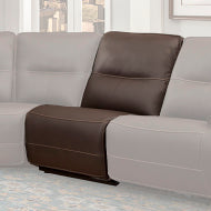 Spartacus - Chocolate Armless Recliner