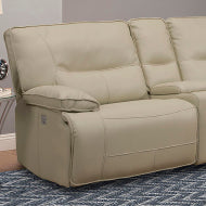 Spartacus - Oyster Power Left Arm Facing Recliner