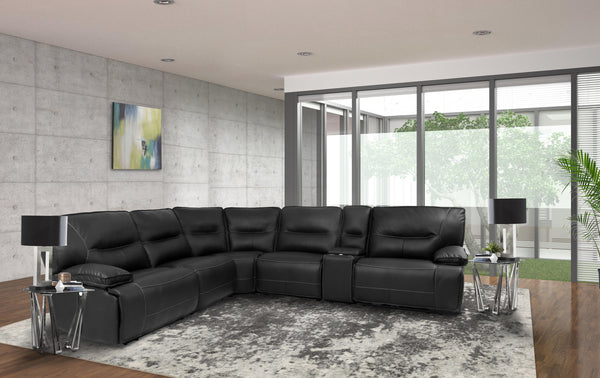 Spartacus - Black Power Reclining Loveseat