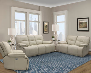Spartacus - Oyster Power Reclining Loveseat