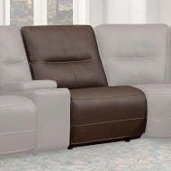 Spartacus - Chocolate Armless Chair