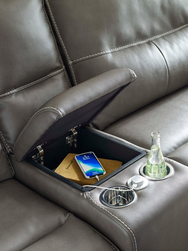 Spartacus - Haze 6 Piece Modular Power Reclining Sectional with Power Adjustable Headrests