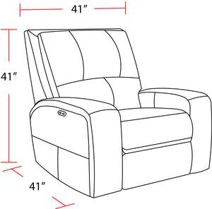 Swift - Bourbon Power Recliner