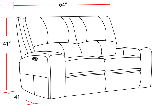 Swift - Bourbon Power Reclining Loveseat