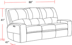 Swift - Bourbon Power Reclining Sofa