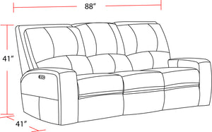Swift - Bourbon Power Reclining Sofa