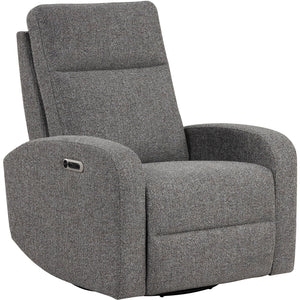 Thriller - Natural Beauty Grey Power Swivel Glider Recliner Two Pack