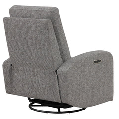 Thriller - Natural Beauty Grey Power Swivel Glider Recliner