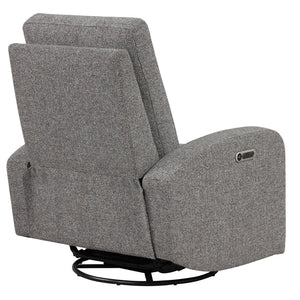 Thriller - Natural Beauty Grey Power Swivel Glider Recliner