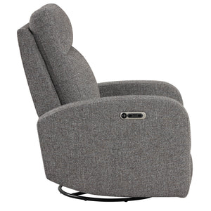 Thriller - Natural Beauty Grey Power Swivel Glider Recliner