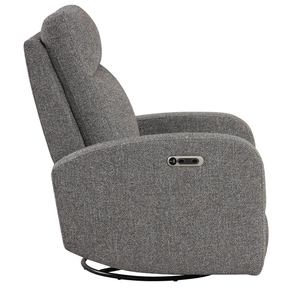 Thriller - Natural Beauty Grey Power Swivel Glider Recliner