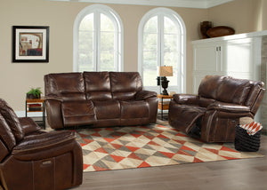Vail - Burnt Sienna Power Reclining Sofa Loveseat and Recliner