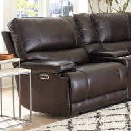 Whitman - Verona Coffee - Powered By Freemotion Power Cordless Left Arm Facing Recliner