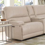 Whitman - Verona Linen - Powered By Freemotion Power Cordless Left Arm Facing Recliner